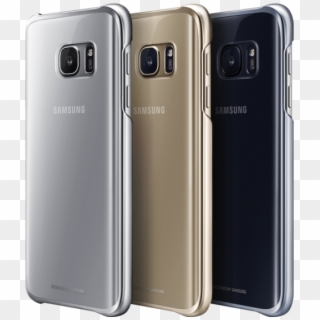 Samsung Galaxy S7 Edge Clear Back Case, Black - Clear Cover S7 Edge Clipart