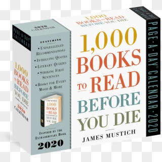 1,000 Books To Read Before You Die Page A Day Calendar - Book Cover Clipart