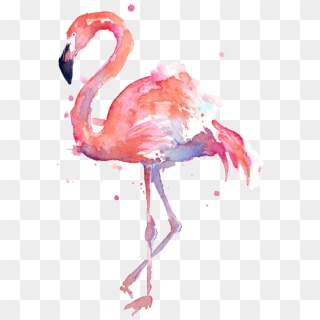 Flamingo Clipart Jpeg - Flamingo Watercolor Painting - Png Download