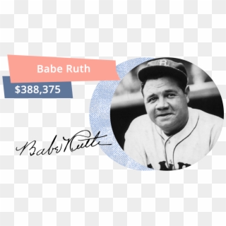 #4 Babe Ruth - Babe Ruth Boston Braves Clipart
