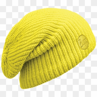 Knitted & Polar Slouchy Hat Drip Yellow Fluor - Knit Cap Clipart