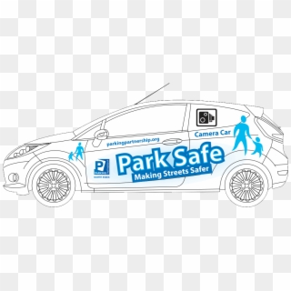The Park Safe Car Branding - City Car Clipart