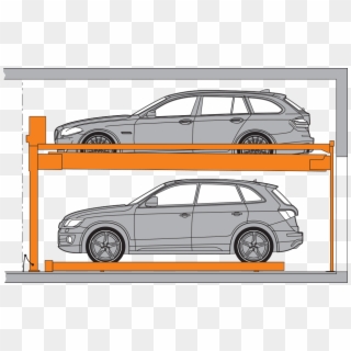 Two-level Parking - Sport Utility Vehicle Clipart