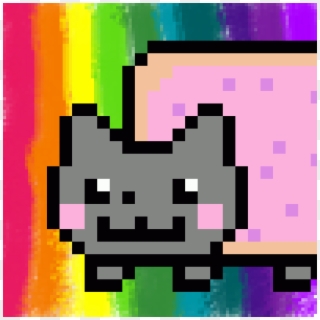 Rainbow Nyan Cat - Nyan Cat Png Clipart
