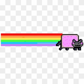 Nyan Cat Rainbow Png Nyan Cat Rainbow Trail Clipart 878291 Pikpng - rainbow trail roblox