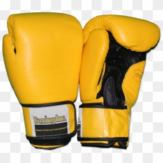 Black And Yellow Boxing Gloves Clipart