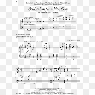 Click To Expand Celebration For A New Day Thumbnail - Sheet Music Clipart