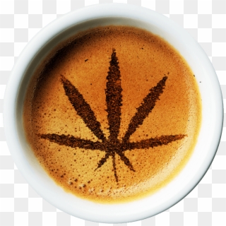 Marijuana Infused Coffee With Pot Leaf - Cup Clipart