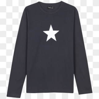 Grey T-shirt Star - Sweater Clipart
