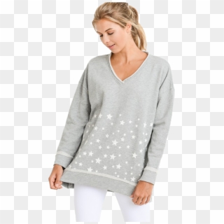 Grey Star Sweatshirt - Photo Shoot Clipart