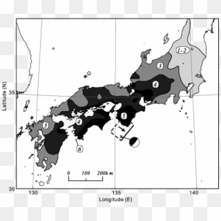 The Pattern Of Seismic Intensity Of Japanese Scale - Aizu Japan Clipart