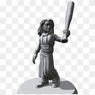 Loli With A Baseball Bat - Figurine Clipart