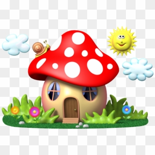 Mushroom Clipart Teacher - Cute Mushroom House Clipart - Png Download