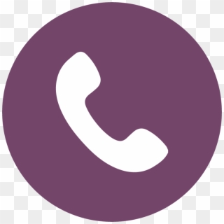 Call Our Office - Grey Circle Phone Icon Clipart