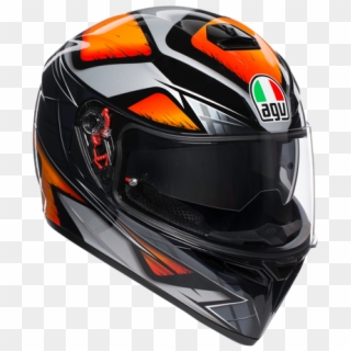 Agv K3 Sv Liquefy Full Face Helmet - Agv K3 Sv Liquefy Orange Clipart