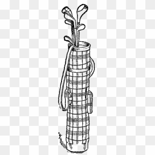 Golf Clubs Clip Art - Sketch - Png Download
