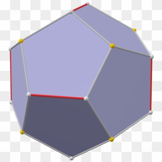 Same Example Pyritohedron And Regular Dodecahedron - Umbrella Clipart