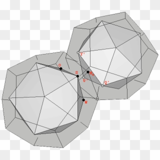 The Exact Placement Of One Vertex Of Each Dodecahedron - 3d Geometric Moon Clipart