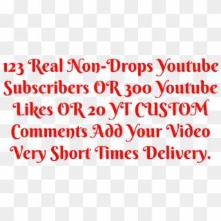 123 Real Non Drops Youtube Subscribers Or 300 Youtube - Hees Hooyo Qoraal Ah Clipart