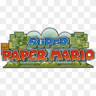Super Paper Mario - Super Paper Mario Title Clipart
