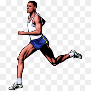 More In Same Style Group - Man Running Track Clipart - Png Download