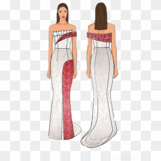 Miss Universe Final Illustration - Gown Clipart