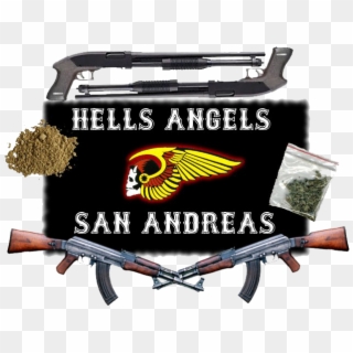 The Hells Angels Motorcycle Club - Assault Rifle Clipart