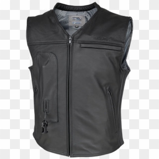 Helite Leather Airbag Vest Clipart