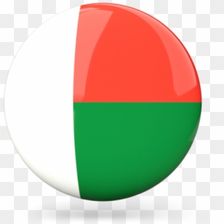 Madagascar Round Flag Clipart