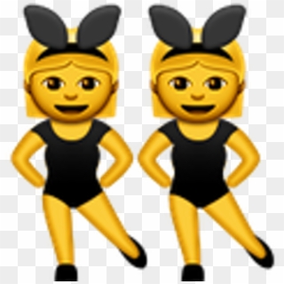 Twins Clipart Emoji - Dancing Girls Emoji Png Transparent Png