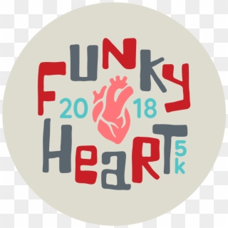 Funky Heart 5k Walk & Run - Graphic Design Clipart