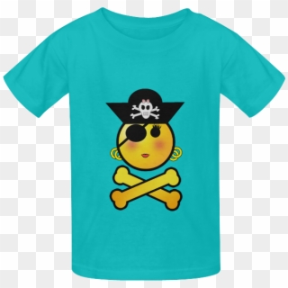 Smiley Emoji Girl Kid's Classic T-shirt - T-shirt Clipart