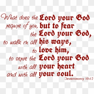 12 What Does The Lord Your Godâ€¦ Vinyl Decal Sticker - Carmine Clipart