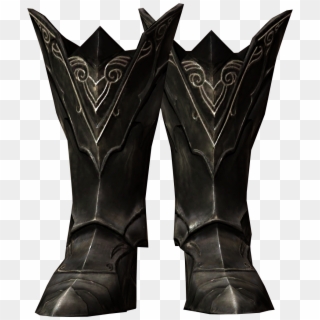 Skyrim Ebony Armor Boots - Skyrim Ebony Boots Clipart