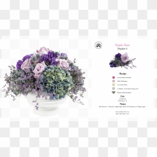 Fbn Arrangement And Recipe 0005 Gem Purple Haze Profile - Bouquet Clipart