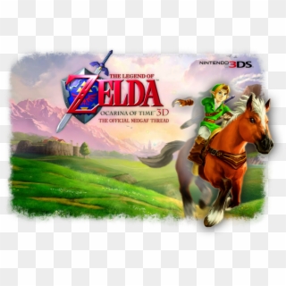 The Legend Of Zelda Ocarina Of Time Logo Png - Hyrule Field Oot 3d Clipart