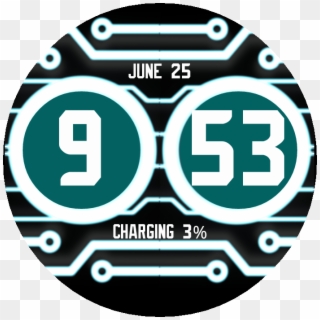 Tron 360 Watch Face Preview Clipart