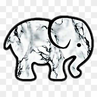 #cute #kawaii #aesthetic #pastel #elephant #sticker - Elephants Clipart Black And White - Png Download