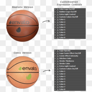 Editable Rotating Basketball After Effects Templates - Streetball Clipart