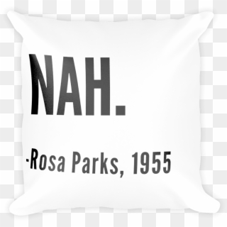 Pop Rosa Parks Pillow - Throw Pillow Clipart
