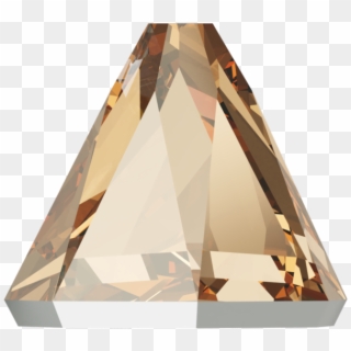 Swarovski 2019 Round Spike Flat Back Crystal Golden - Triangle Clipart