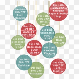 And We Will Have A Different Treat For You Every Day - 12 Days Of Christmas Transparent Clipart