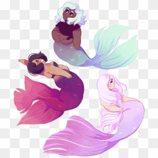 Whispers Mermaids Sticker - Mermaids Art Cartoon Clipart