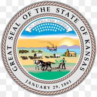 File - Kansas-stateseal - Svg - Official State Seal Of Kansas Clipart