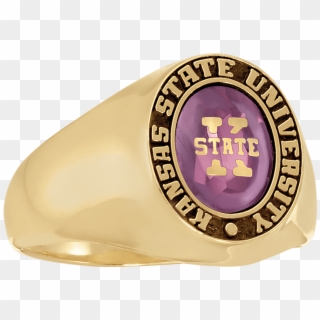 Kansas State University Women's Stone Ring - Badge Clipart