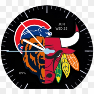 Chicago Sports Watch Face Preview Clipart