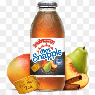 Mango, Pear, Papaya, And Cinnamon Flavors - Snapple Diet Trop A Rocka Tea Clipart
