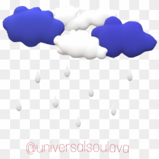 #clouds #raindrops #rain #blue #white #3d #custommade - Cumulus Clipart