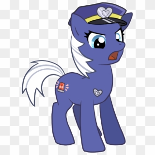 Blue Fuzz, Police, Police Pony, Safe - My Little Pony Officer Clipart