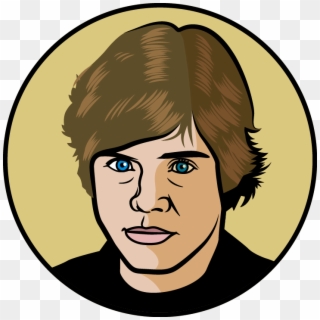 And While He Is Neither Jedi Nor Sith, He Does Have - Luke Skywalker Face Drawing Clipart
